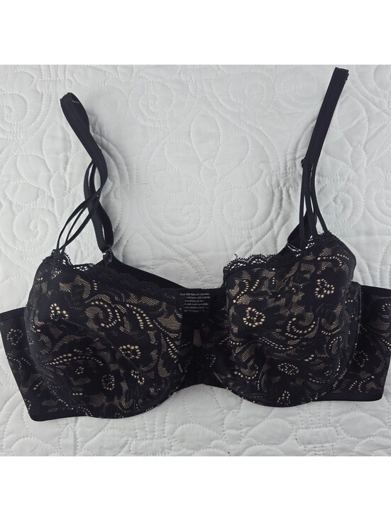 Soma Other - Soma Enticing Lift™ Balconet Bra, Black Lace, Size 34D
